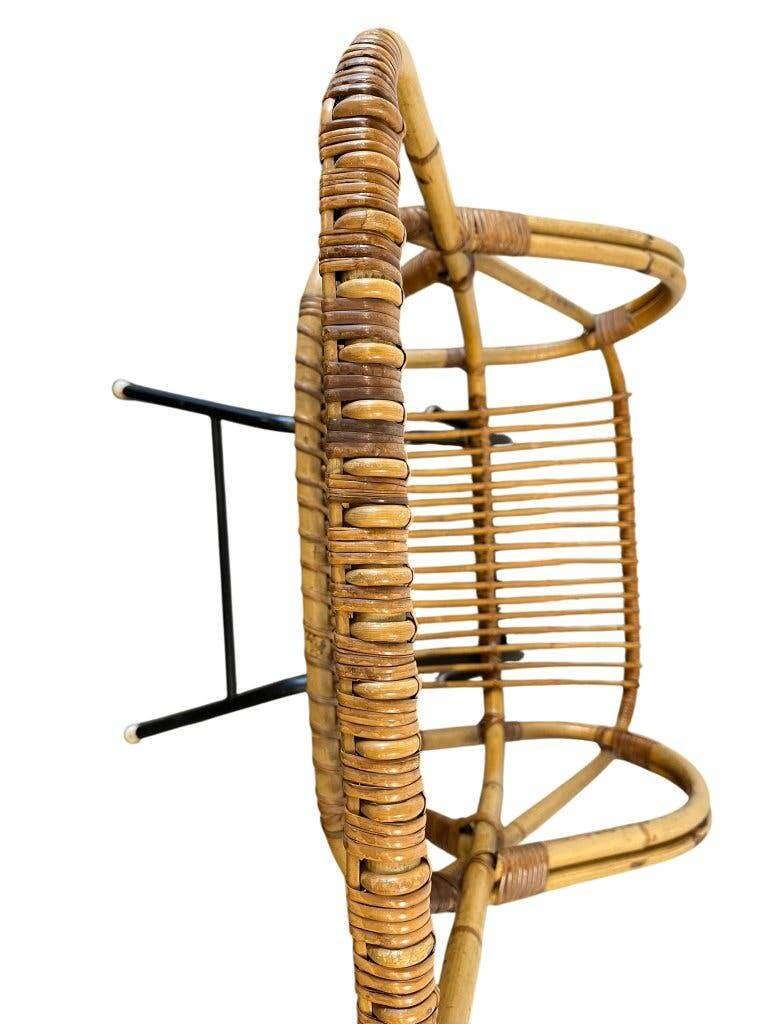 Vintage rattan armchair Rohé Noordwolde