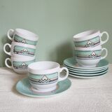 Set of 6 ESSO pastel cups