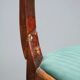 Antique Louis-Philippe walnut chairs with upholstered seats, 19th century.