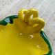 Ceramic yellow vallauris dish