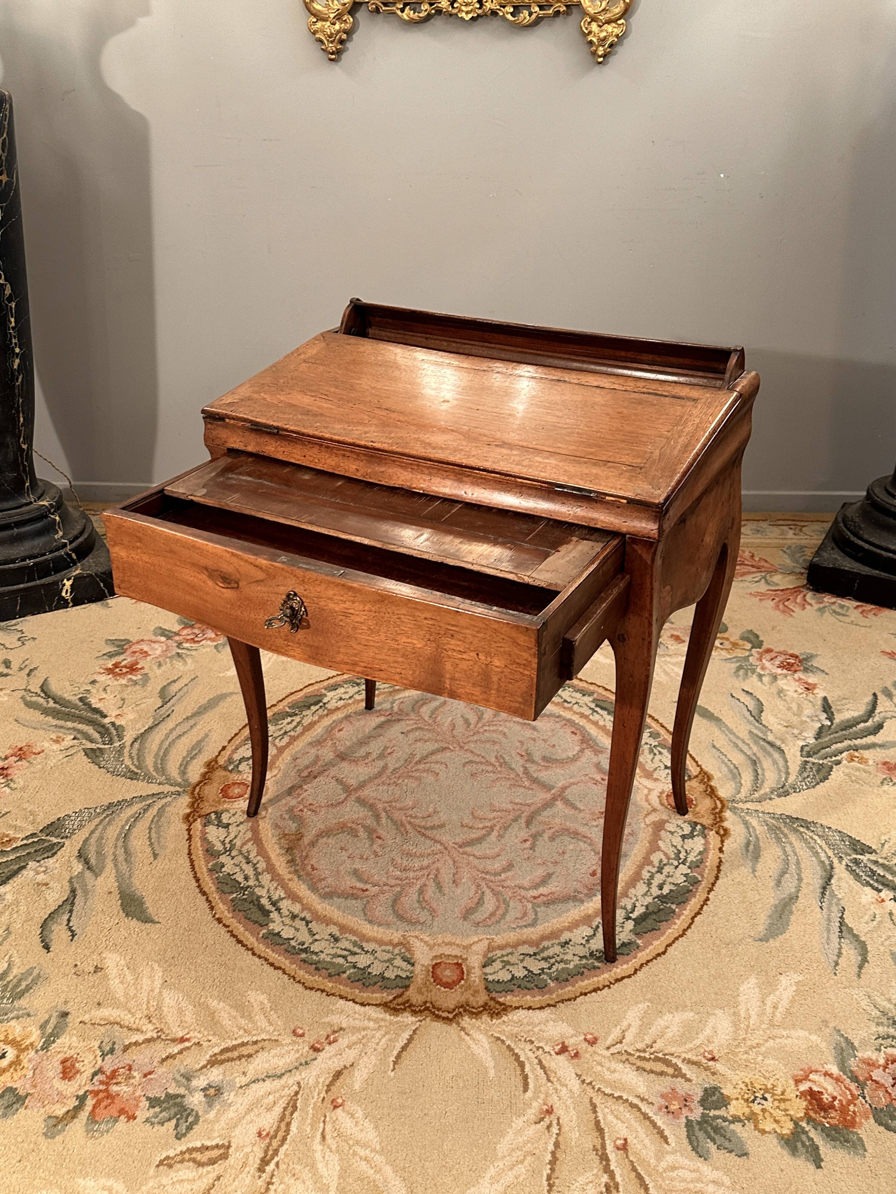 Small louis xv xviiith period walnut system desk