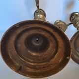 Pair of bronze candlesticks