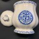 Milk or cream jug and sugar bowl with Gien earthenware lid, Rouen model 32