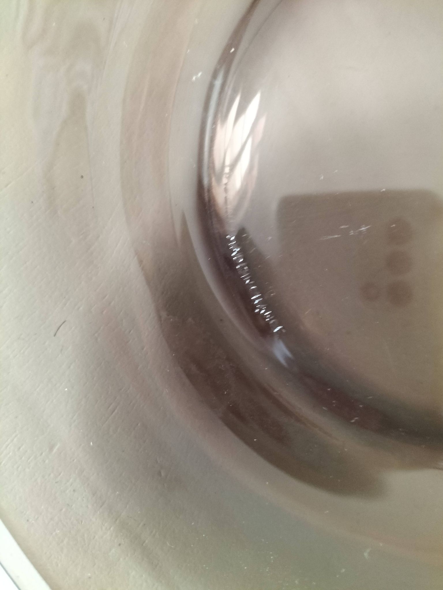 Set of 5 vintage Duralex deep plates – smoked brown glass