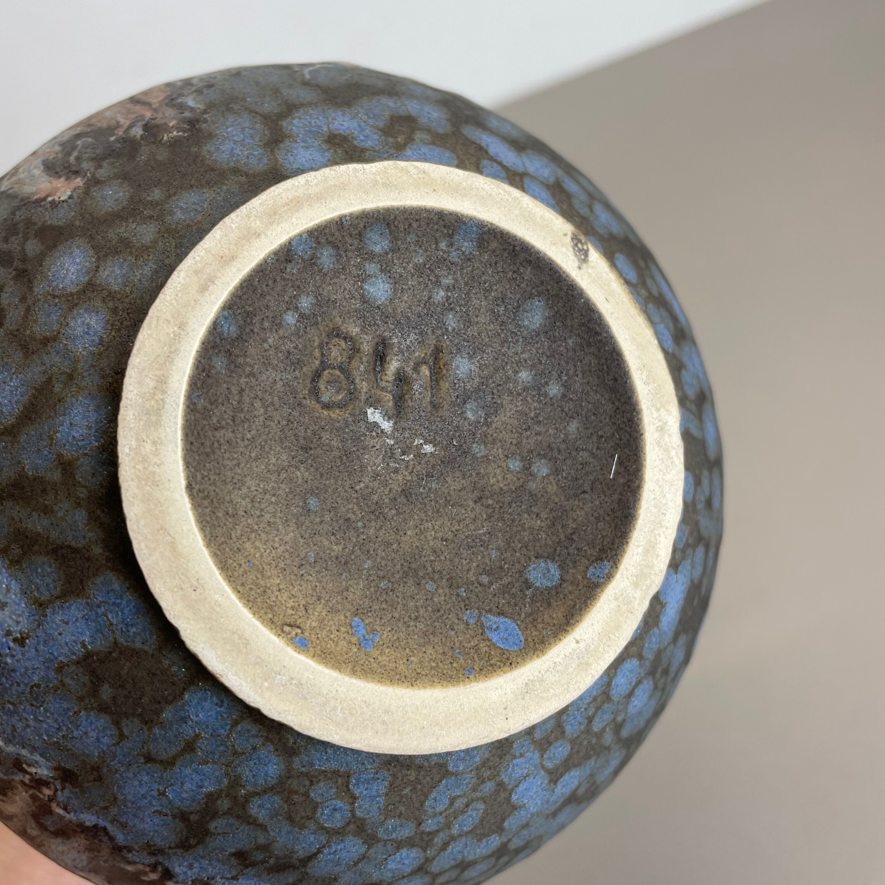 Set of 2 Pottery Vases Fat Lava Abstract Designed by Ruscha, Germany, 1960s