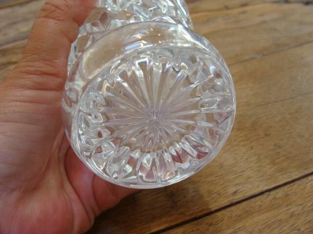 Vase en cristal vintage