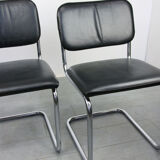 Leather Cesca Chair by Marcel Breuer, set of 2