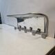 Antique aluminum coat rack with 5 hooks