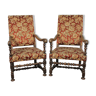 Paire de fauteuils Louis XIII