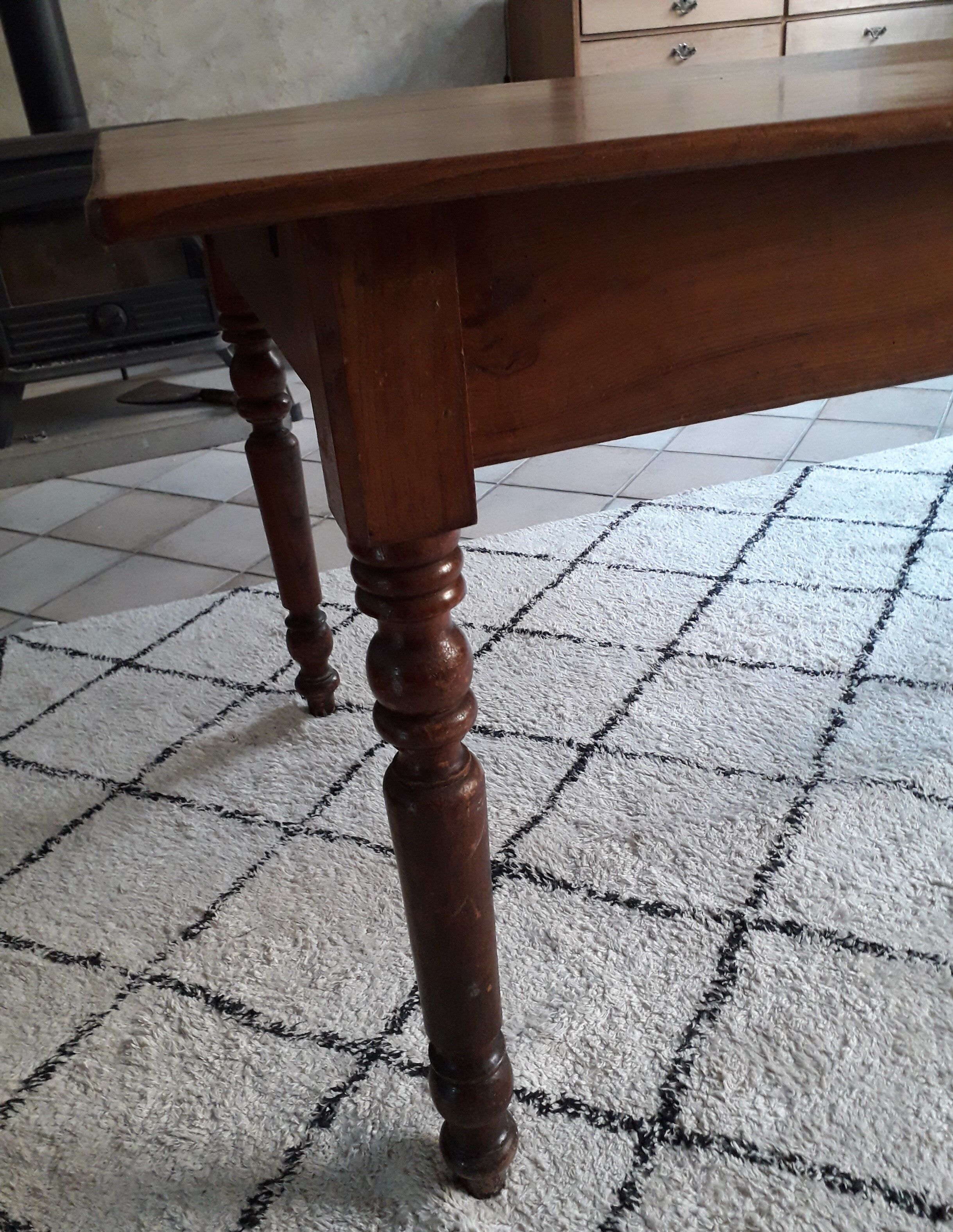 Ancient elm table