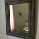 Antique patinated wood mirror