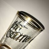 Antique gilded glass with the inscription Maman