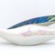 Vintage White and Iridescent Ceramic Bowl or Centerpiece n 6768 by Lusso, Italy
