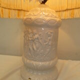 White ceramic table lamp