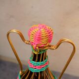 Vintage "scoubidou" bottle