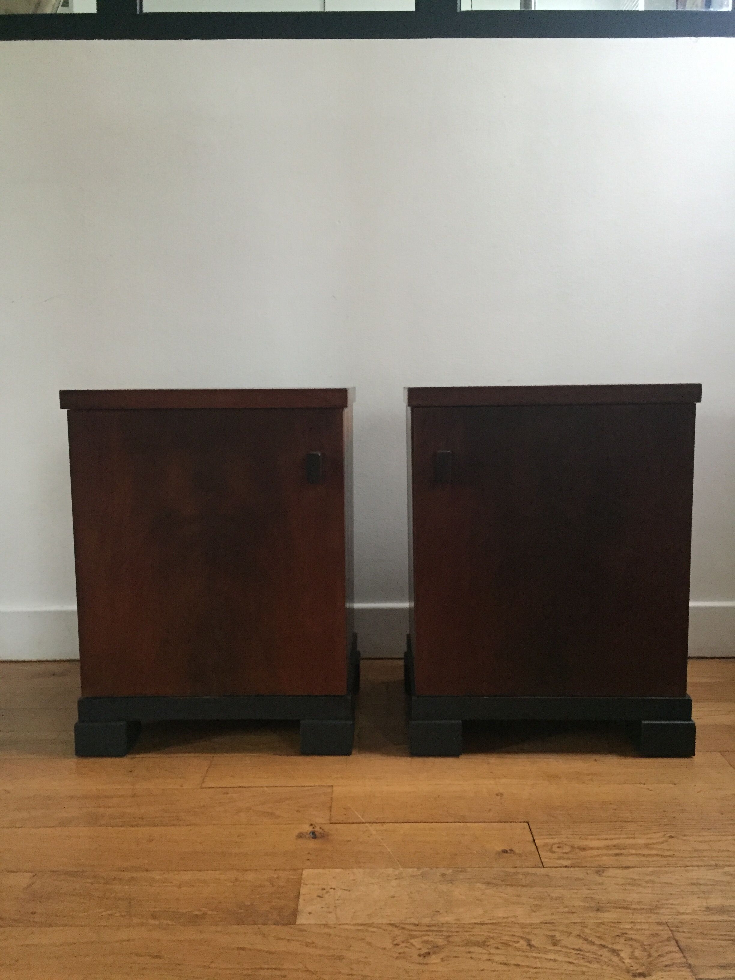 Pair of art deco nightstands