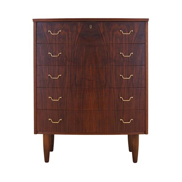 Commode en noyer, design danois, années 1970, fabrication : Danemark