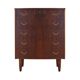 Walnut chest of drawers, Danish design, 1970s, production: Denmark