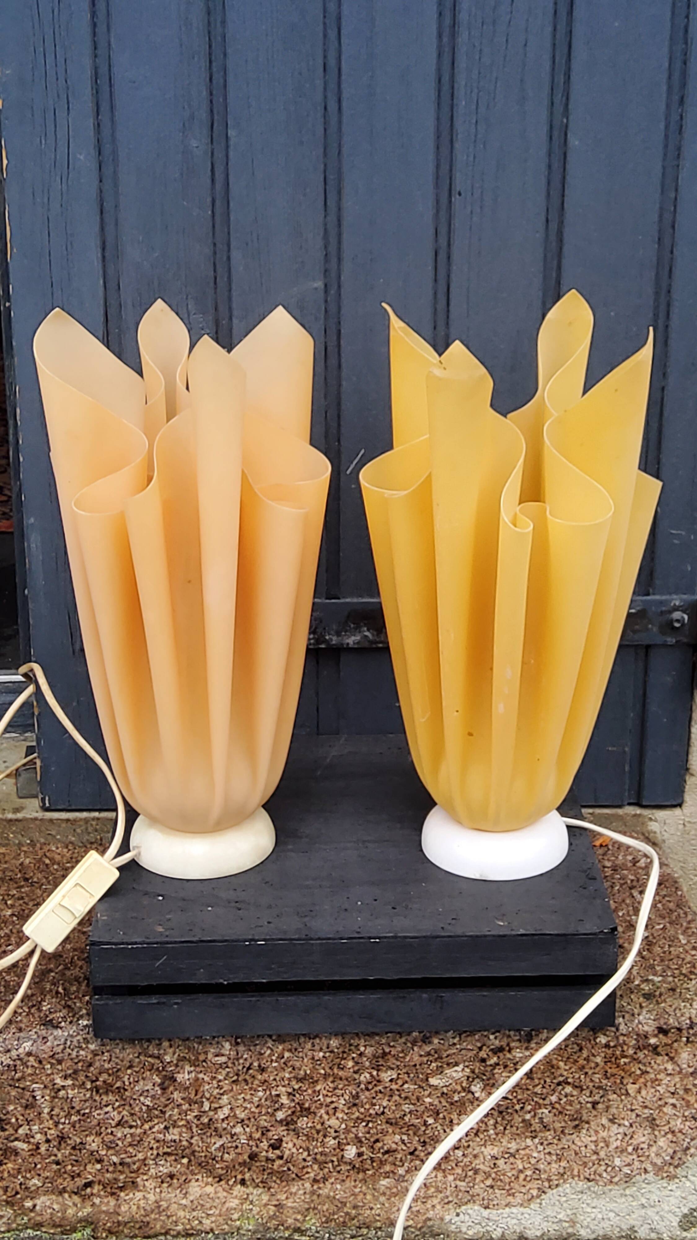 Pair of Ophelie designer lamps by Georgia Jacob