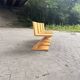 Set of 4 architectural Zig-Zag chairs, Dutch production, a