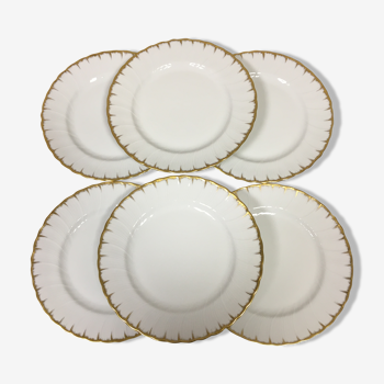 6 flat plates bernardaud limoges model neuilly