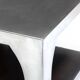 Tables d'appoint modernistes en aluminium, Italie, années 1970