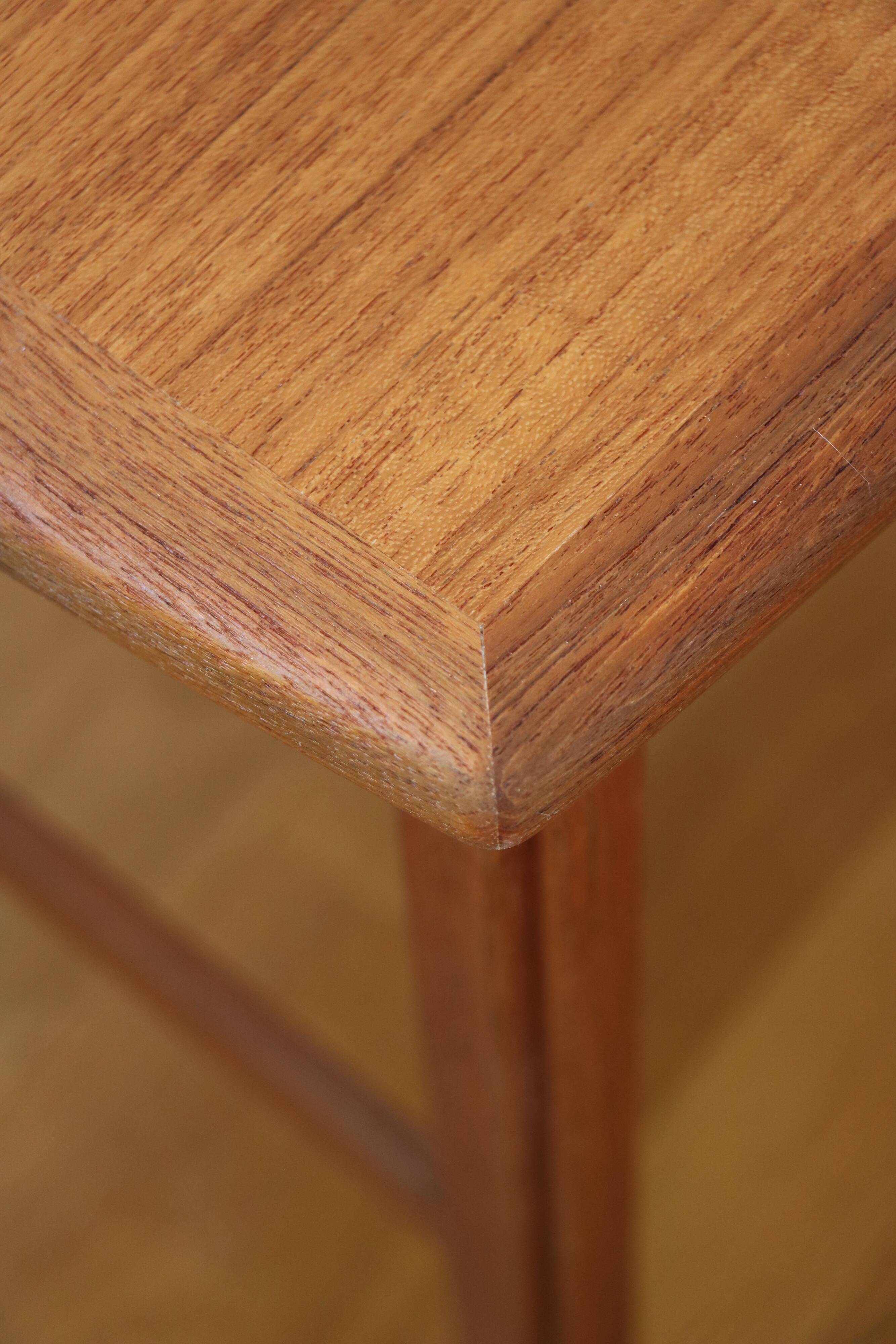 Scandinavian side table or end table, teak, 1960.