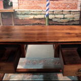 Table-bureau en châtaignier XIXeme