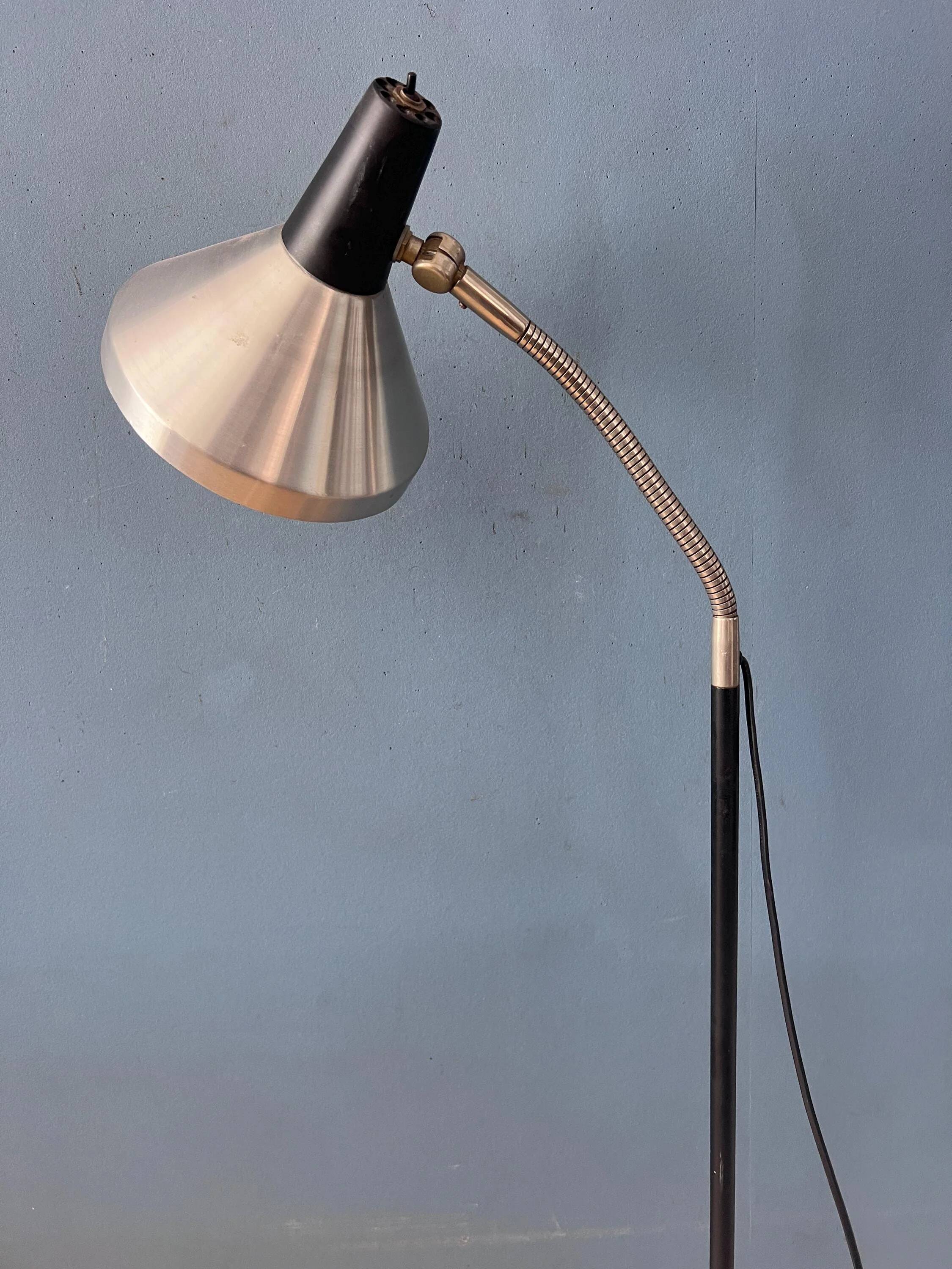 Vintage black metal floor lamp Anvia