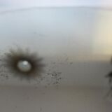 Octagonal mirror bevelled art deco 40 50 21x21cm