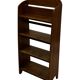 Art Deco Oak compact bookcase minimalist design