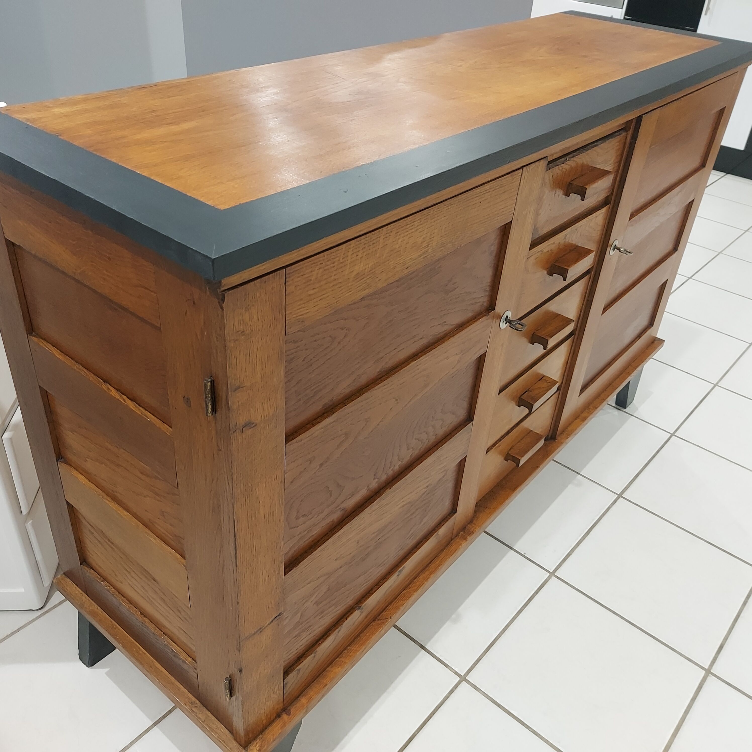 Furniture Enfilade René Gabriel vintage 1960s.