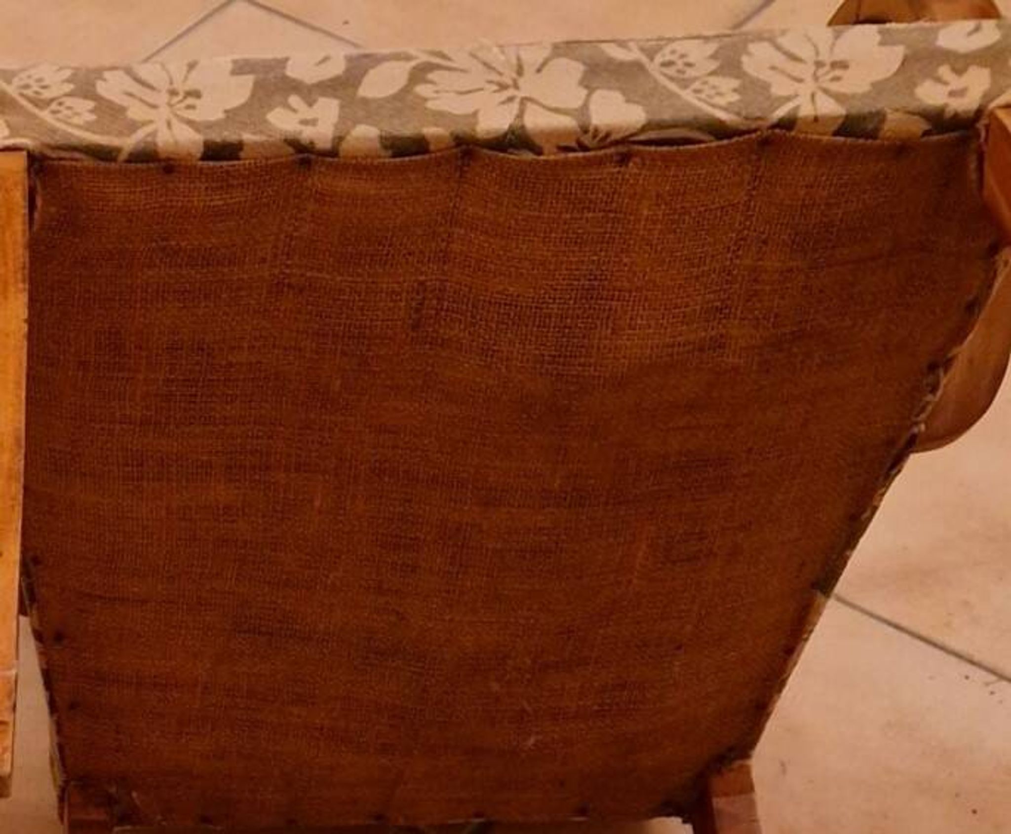 Pair of Art Deco curved wood armchairs – 1930s
