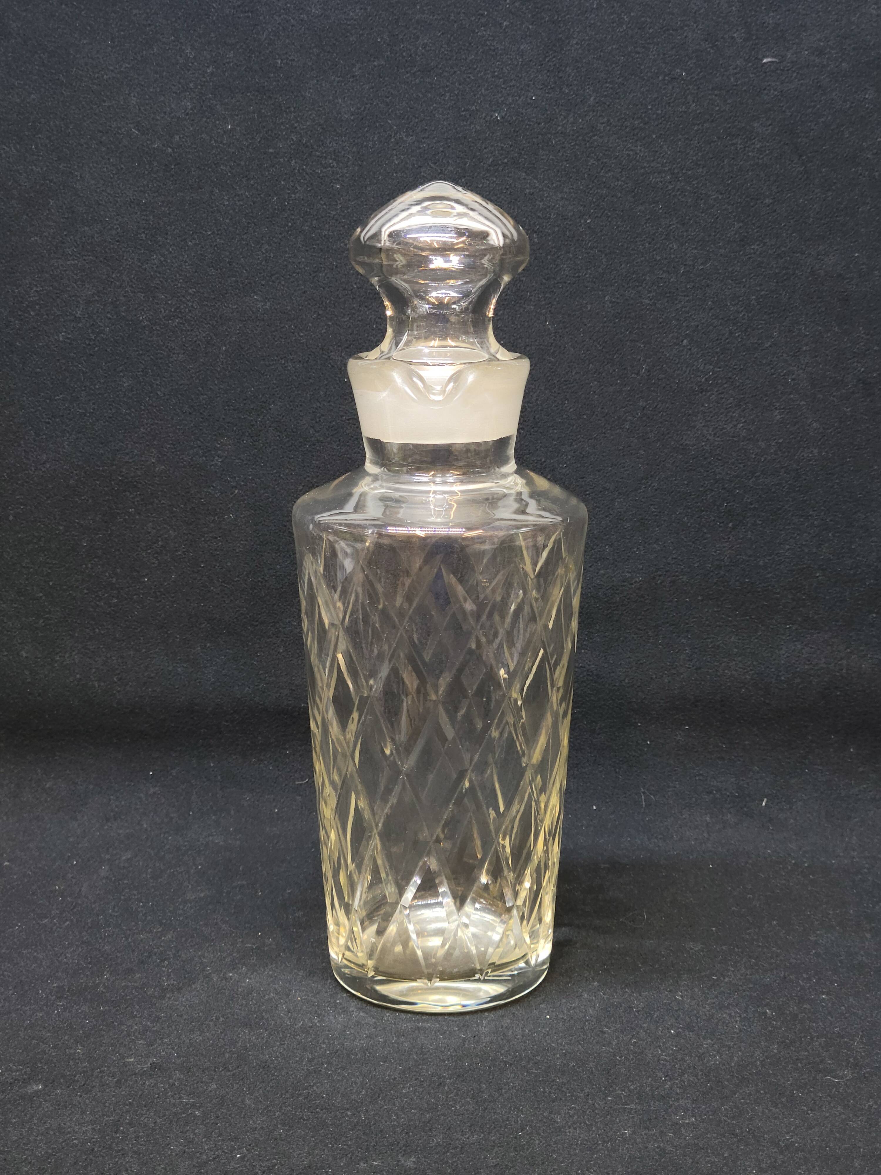 Vintage cut glass decanter