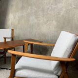 A pair of scandinavian lounge chairs from the 1960s