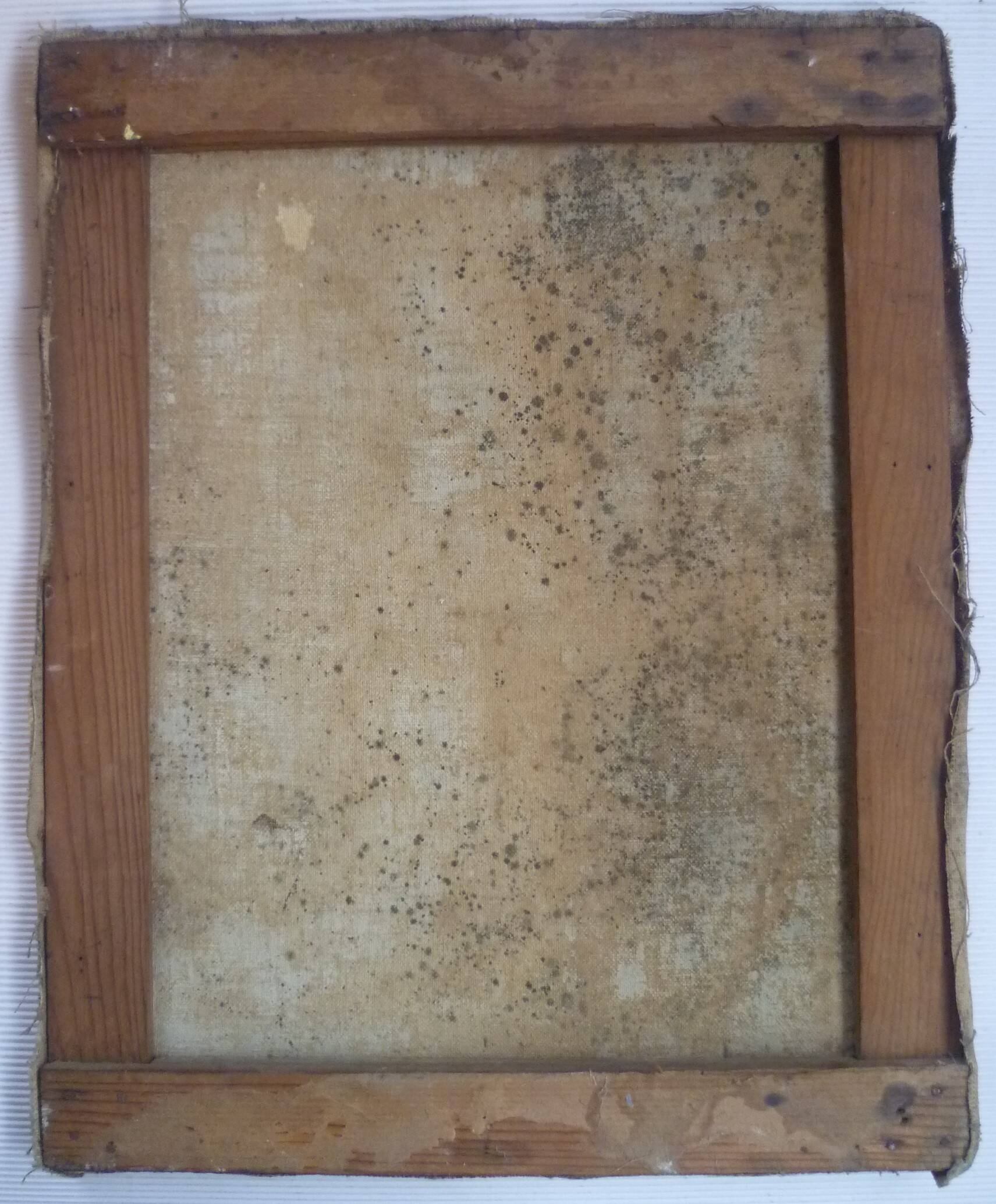 HS PAINTING/CANVAS GENRE SCENE "DANCING COUPLE" signed M.RUMMELHART 1949