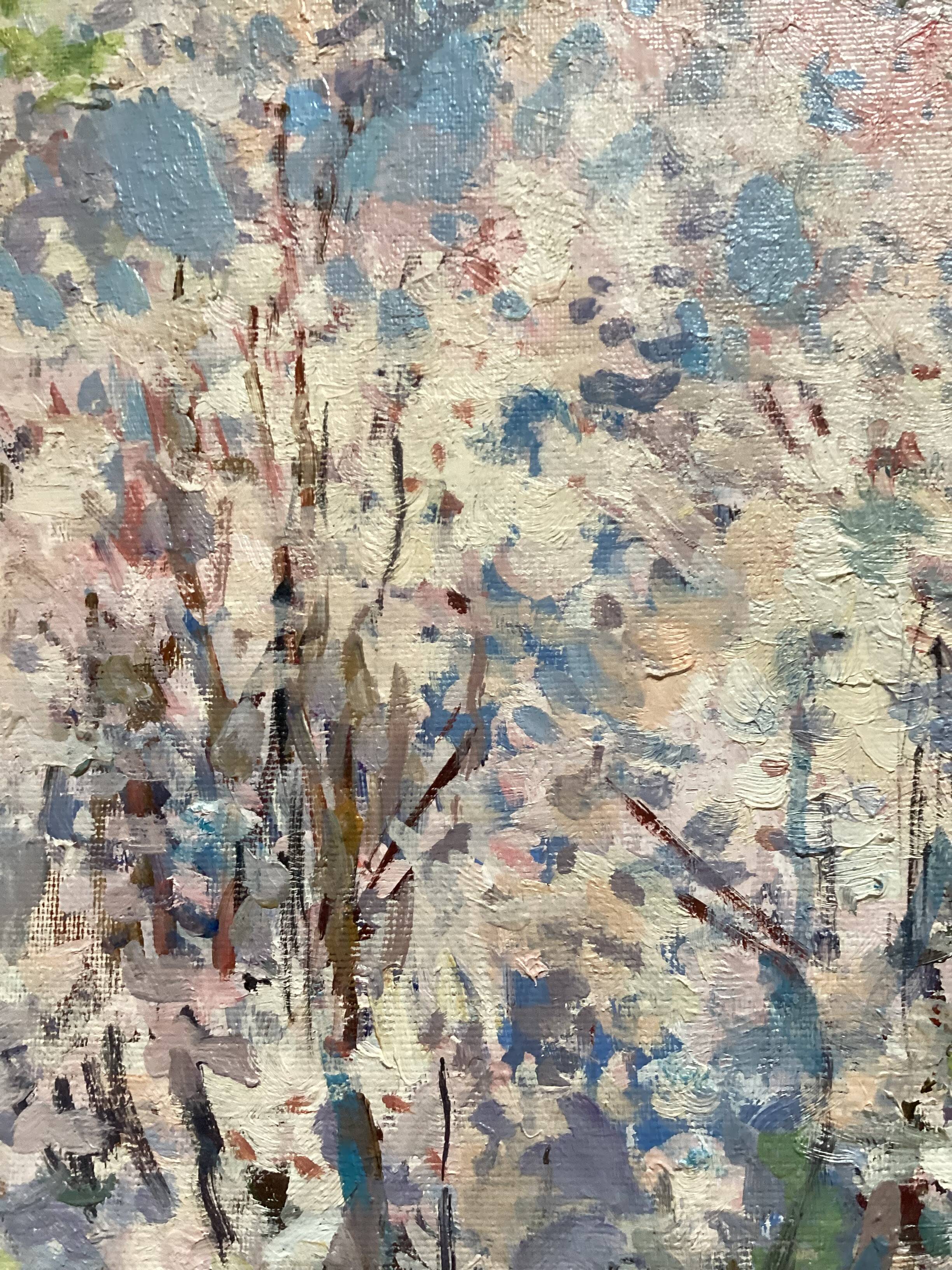 Oil painting on canvas Russian school dimensions: height -64cm - width -67