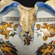 Old pot cover - gien earthenware - italian renaissance décor - xixth century