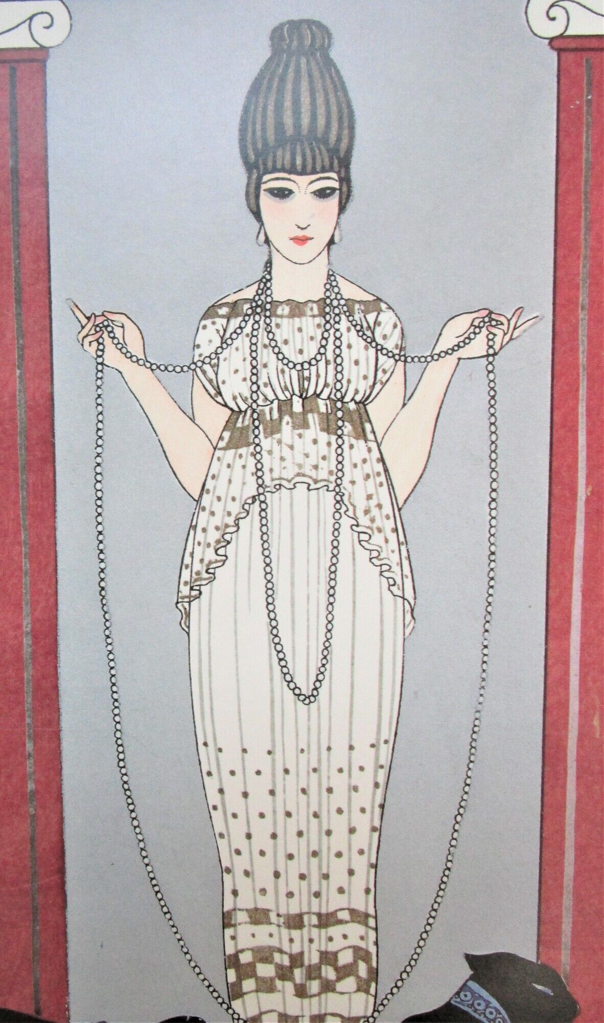 Original poster exhibition fashion and good tone stencils Paris 1986
