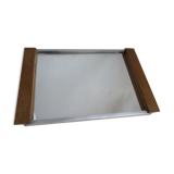 Art deco art deco wood and mirror serving tray