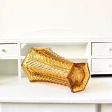 Amber yellow art deco vase