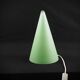 Lampe Teepee XL en verre opalin vert design Vintage 90s