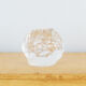 Moulded glass candle holder