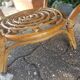 Round garden coffee table