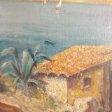 Marine painting on canvas