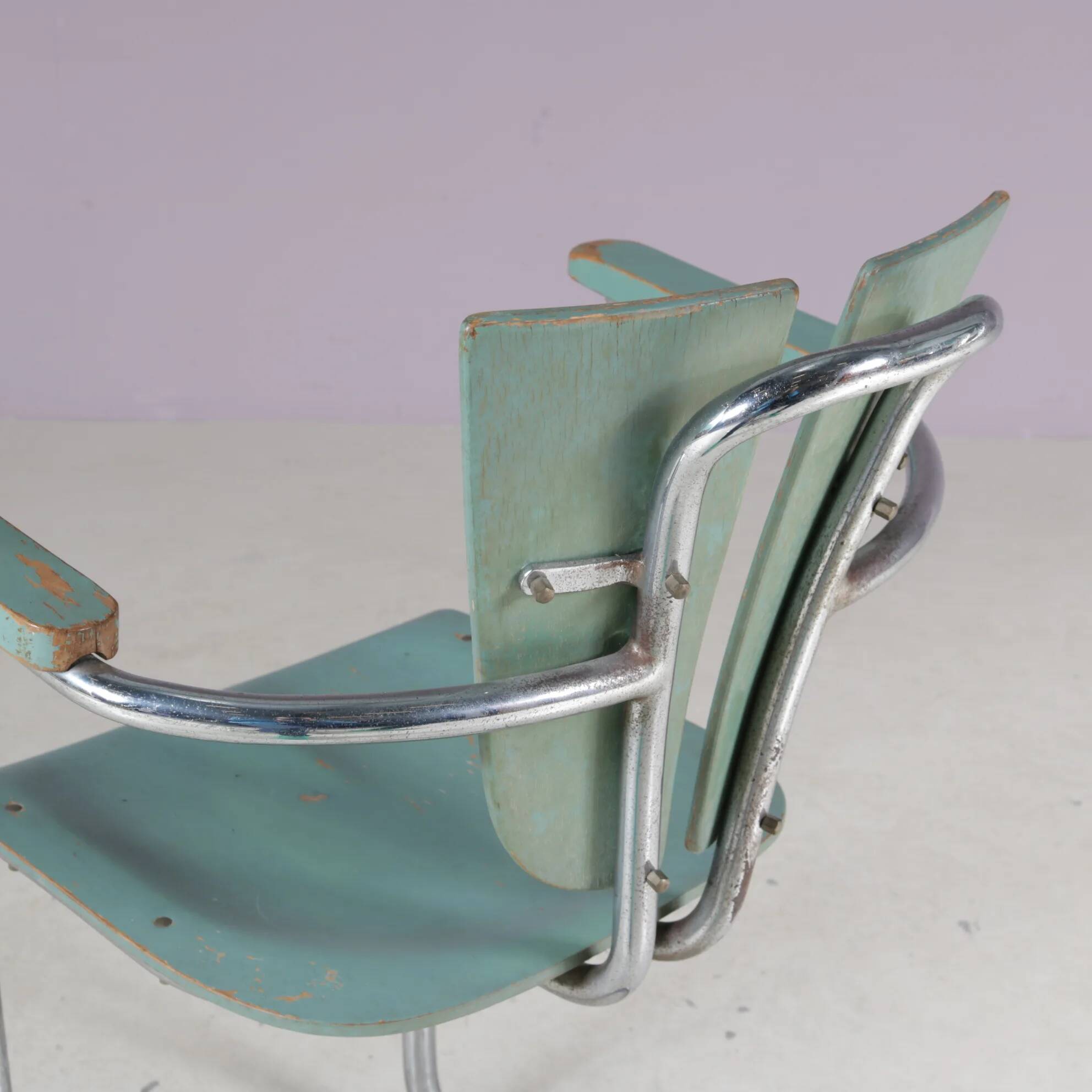 1950s Rare side chair by Lemafa Den Haag, Netherlands