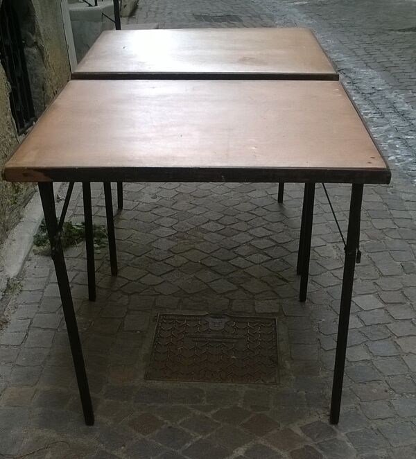 table de jeux pliable ancienne