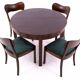 Art Deco table set, Poland, 1930s. After renovation.