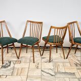 Set of Four Oak Chairs by Antonín Šuman, 1960s, Czechoslovakia