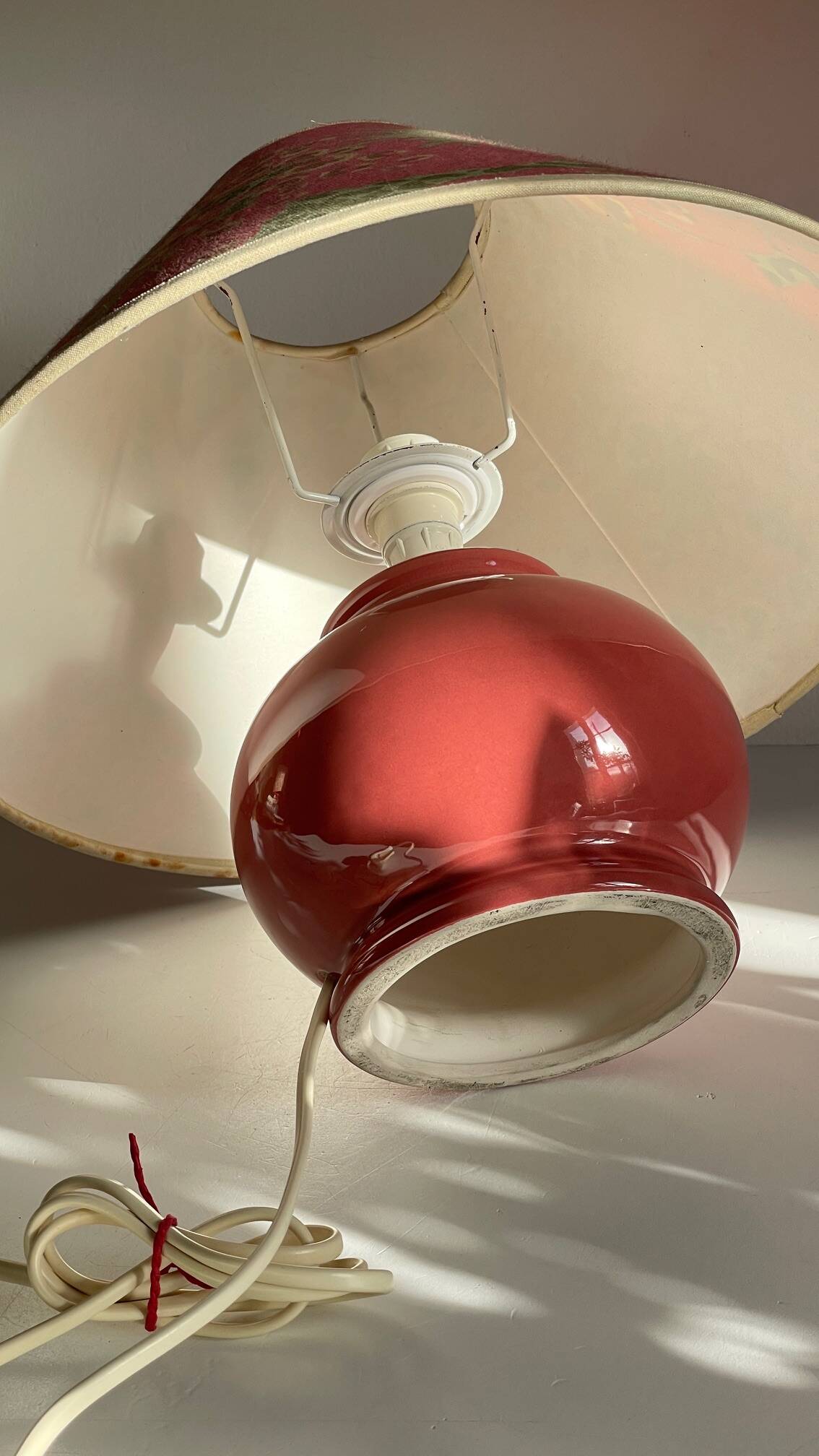 VINTAGE Leopard Ceramic LAMP